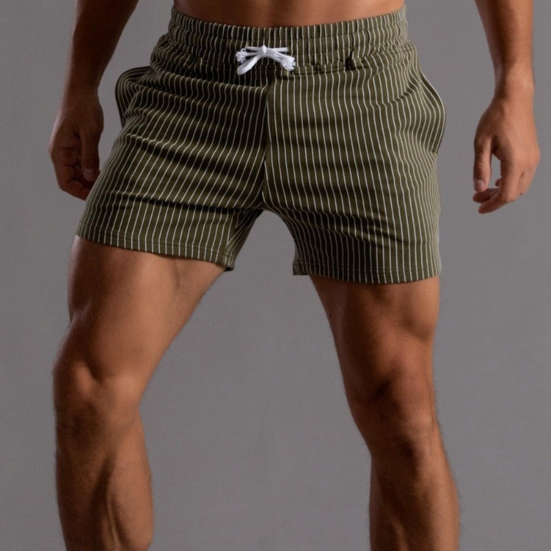 Quick-drying & Stylish Men's Swim Shorts made from Ripstop Polyester – Niko-Green-XS-The Livary