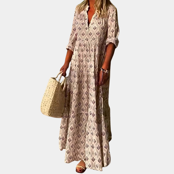Airy Maxi Summer Dress for Women - Isla-Brown-S-The Livary
