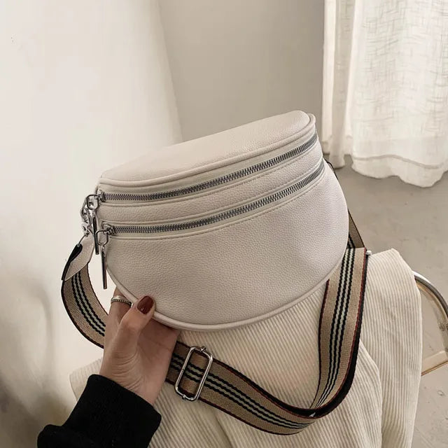 Stylish Handbag - Isla-White-9.84x7.87x3.74 inches-The Livary
