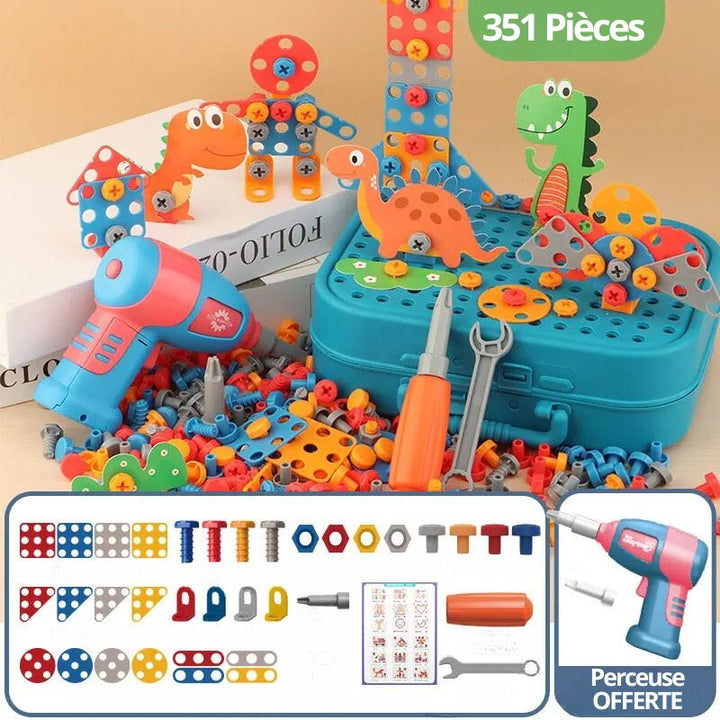 Portable Construction Box for Children - BuildiBox-The Livary