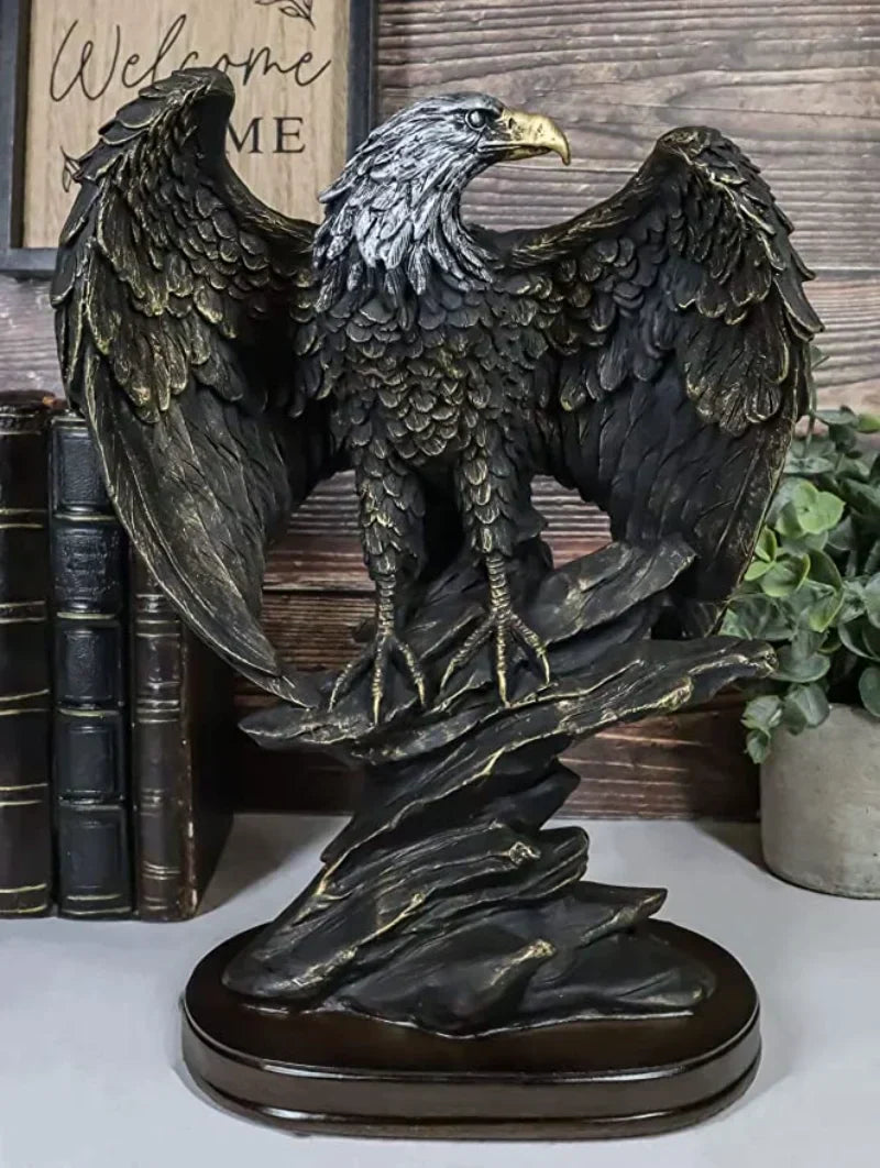 Decorative Bronze Eagle Statue - Aquila-Eagle-The Livary