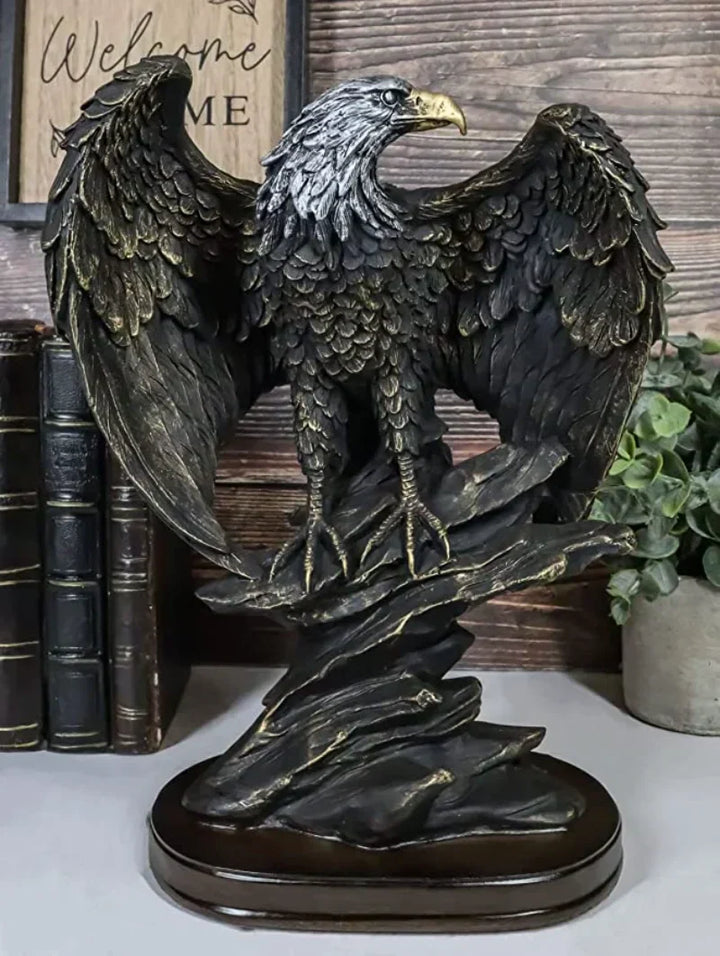 Decorative Bronze Eagle Statue - Aquila-Eagle-The Livary