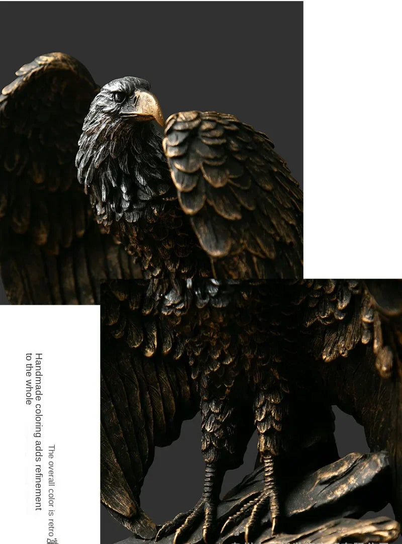 Decorative Bronze Eagle Statue - Aquila-Eagle-The Livary