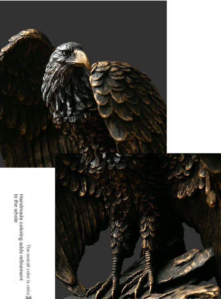 Decorative Bronze Eagle Statue - Aquila-Eagle-The Livary