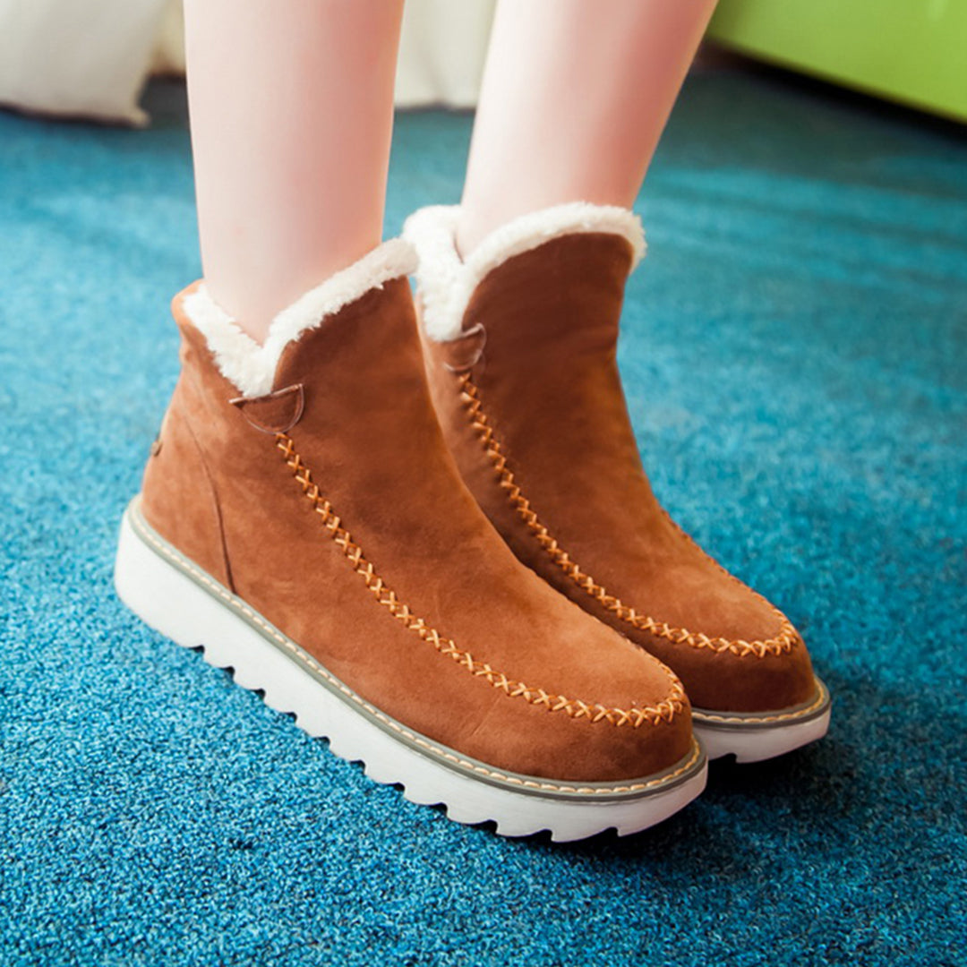 Warm Ladies' Shoes - Ivy-Brown-2-The Livary