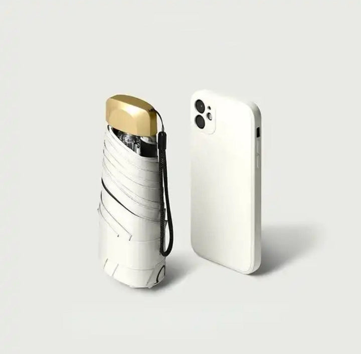 Foldable Mini Umbrella for On-the-Go – Pico-White-The Livary
