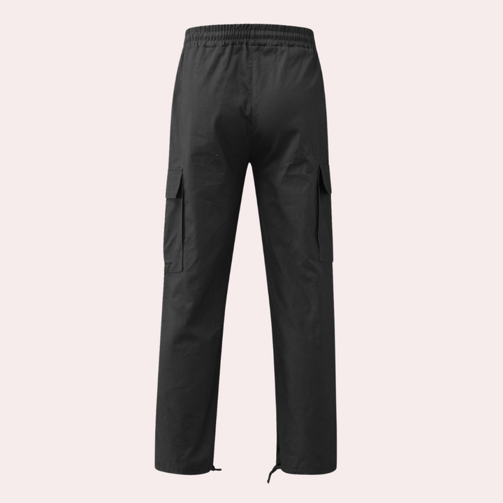 Howard - Casual Cargo Trousers for Men-Grey-S-The Livary
