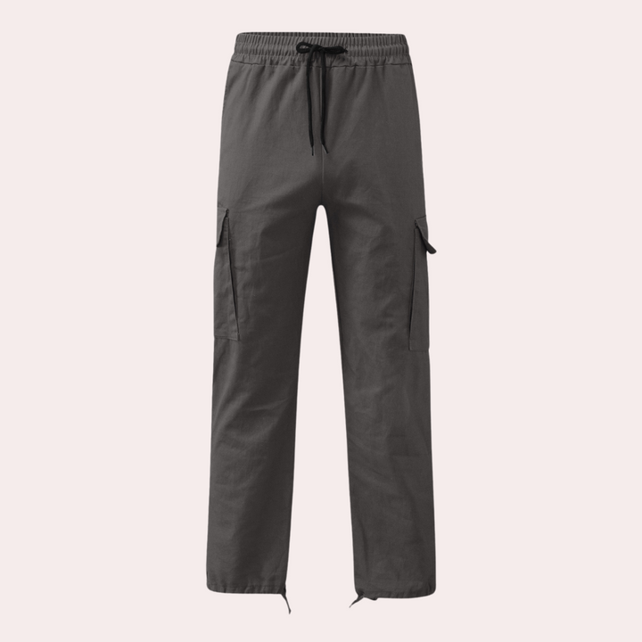 Howard - Casual Cargo Trousers for Men-Grey-S-The Livary