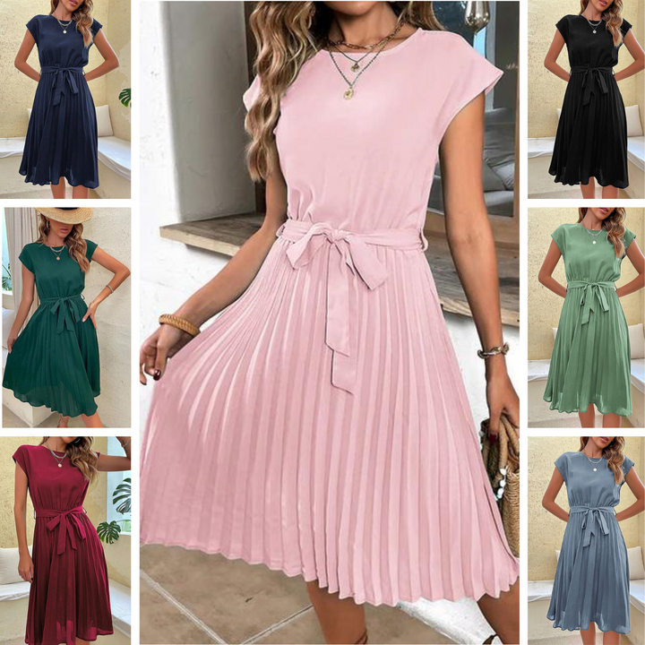 Summer dress with Short Sleeves – Amara-Black-S-The Livary