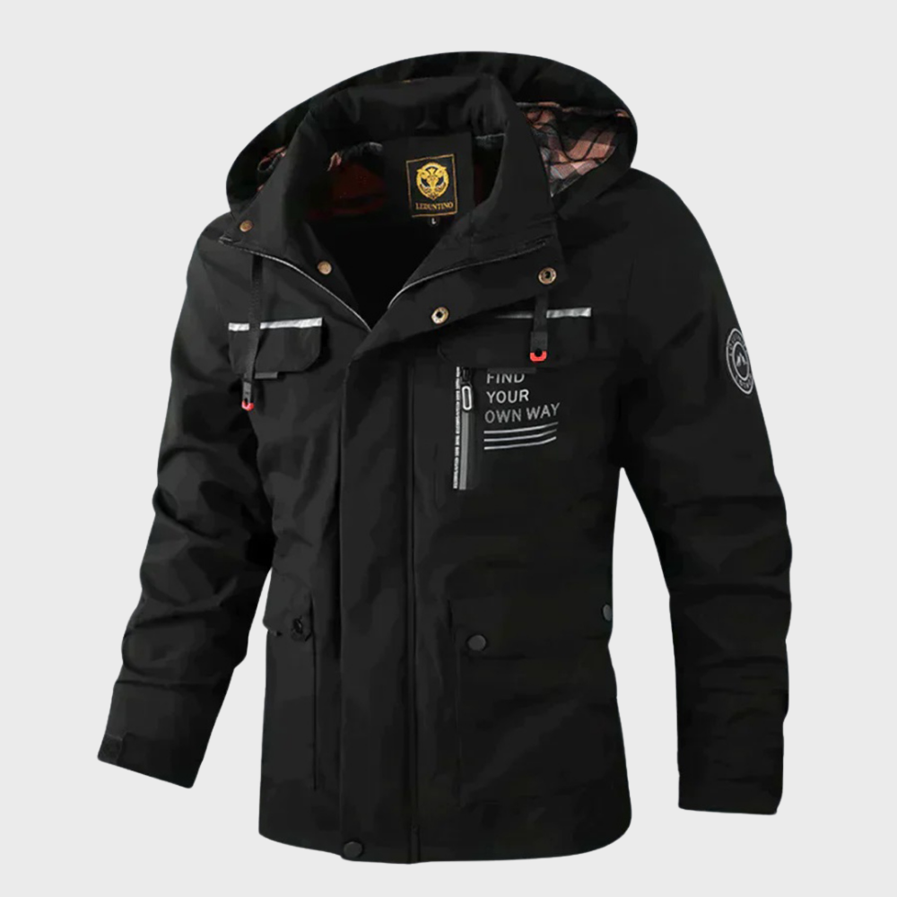 Warm Leisure Jacket for Men - Nicolas-Black-S-The Livary