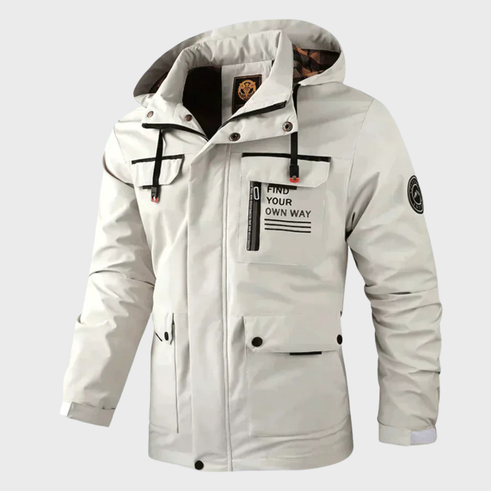 Warm Leisure Jacket for Men - Nicolas-White-S-The Livary