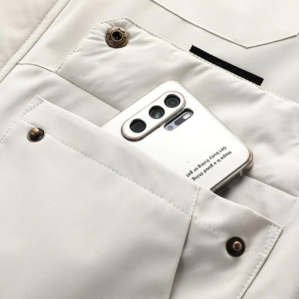 Warm Leisure Jacket for Men - Nicolas-White-S-The Livary