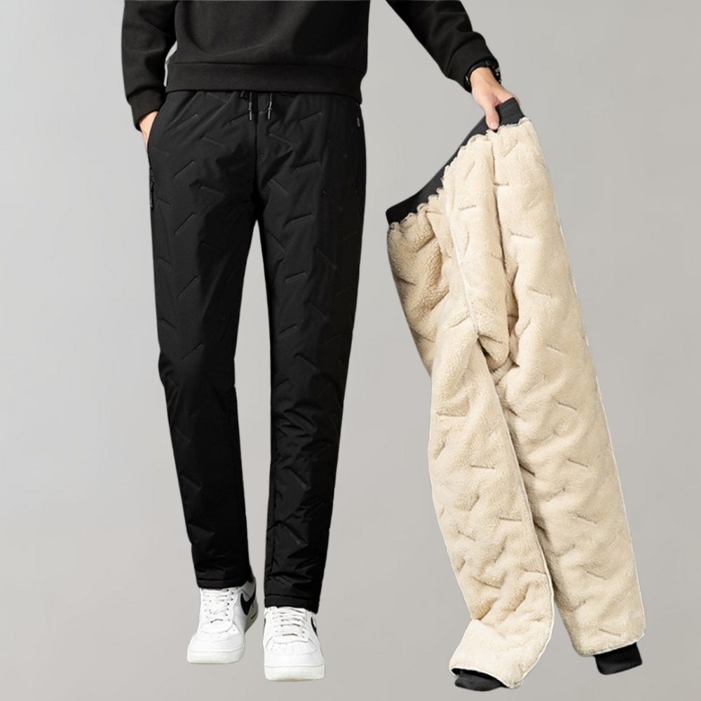 Comfortable Winter Trousers for Men - Logan-Black-M-The Livary