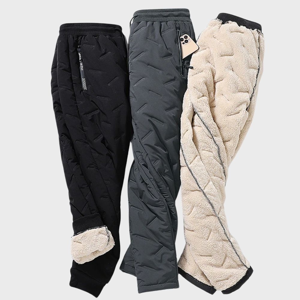 Comfortable Winter Trousers for Men - Logan-Black-M-The Livary