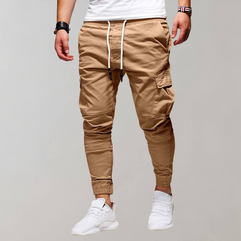 Cargo Trousers for Men – Mason-Khaki-S-The Livary