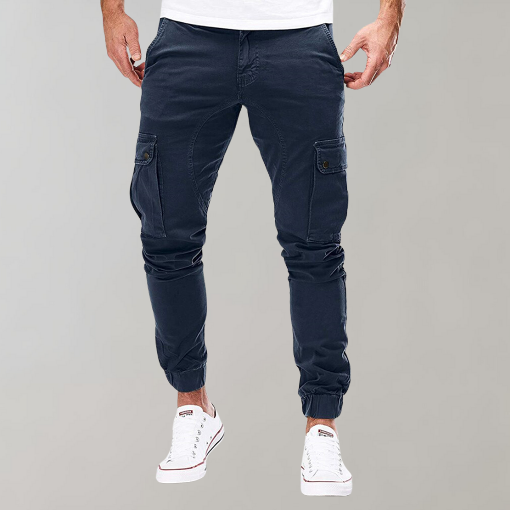 Cargo Trousers for Men – Mason-Dark blue-S-The Livary