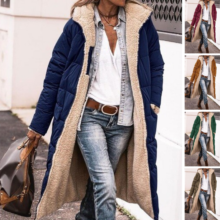 Trendy Double-Sided Ladies Winter Coat - Sofia-Brown-S-The Livary