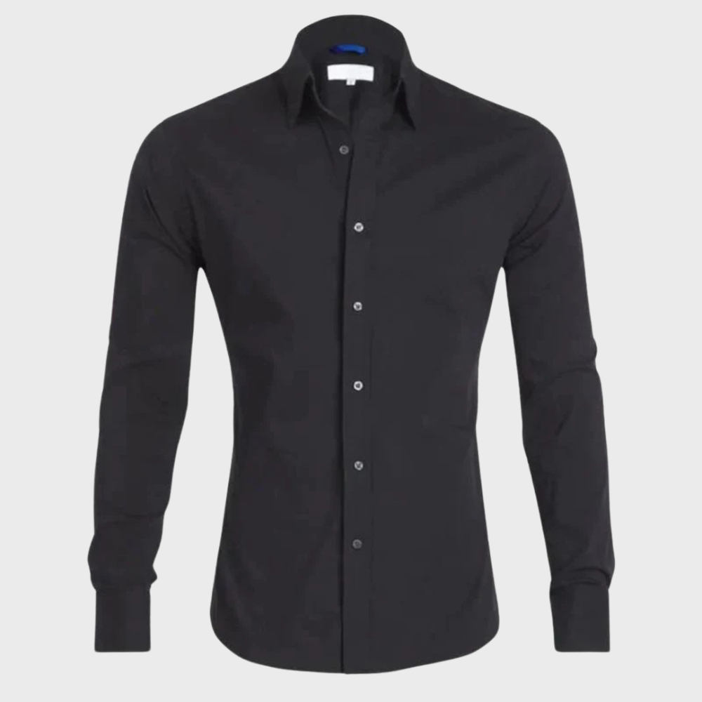Wrinkle-free Shirt for Men - Milan-Black-XS-The Livary