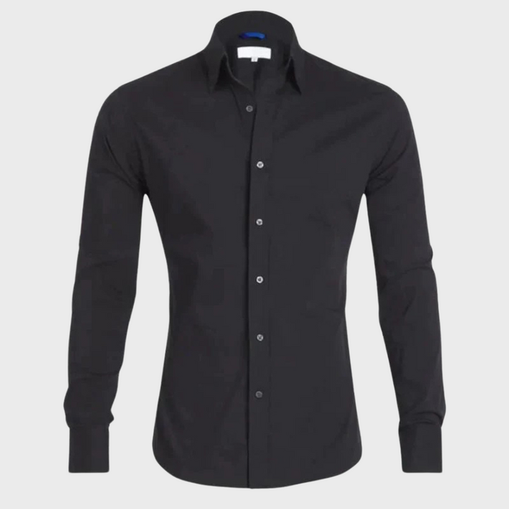 Wrinkle-free Shirt for Men - Milan-Black-XS-The Livary