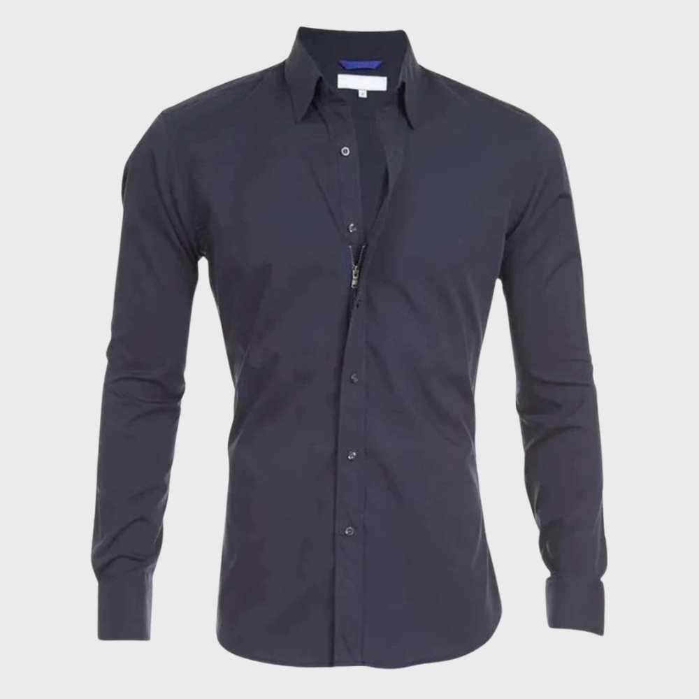 Wrinkle-free Shirt for Men - Milan-Black-XS-The Livary