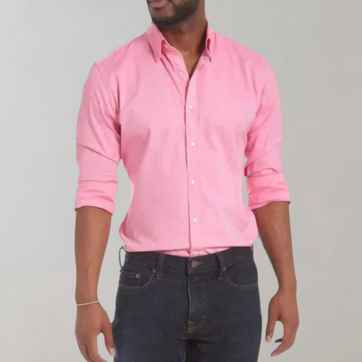 Wrinkle-free Shirt for Men - Milan-Pink-XS-The Livary