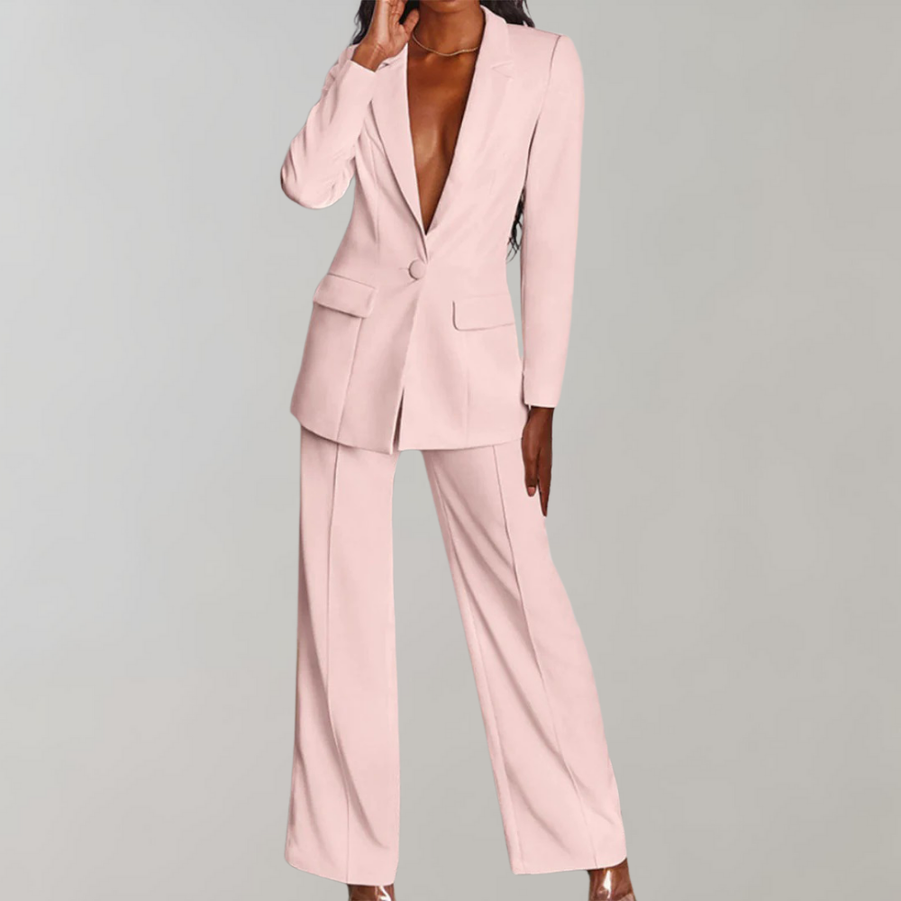 Stylish Blazer and Trouser Set - Elena