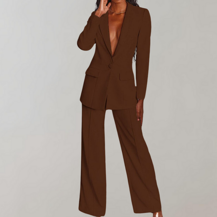 Stylish Blazer and Trouser Set - Elena