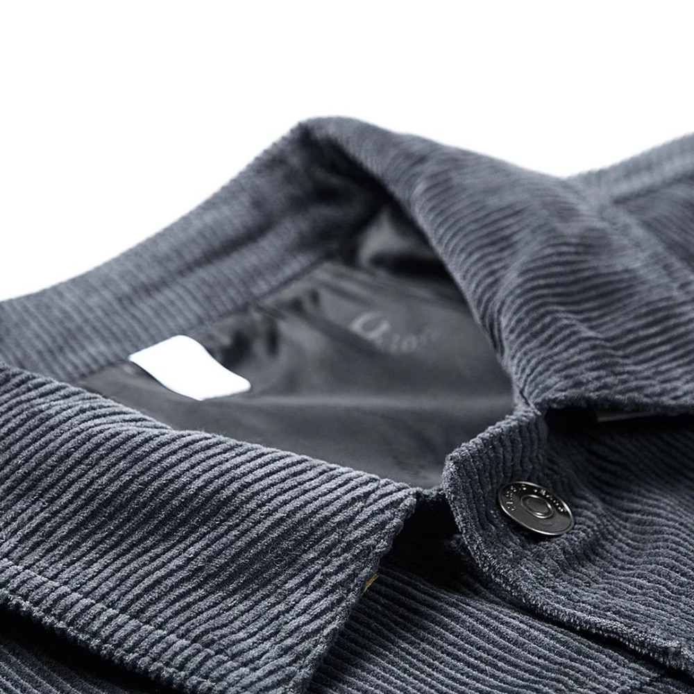 Comfortable Grey Corduroy Jacket - Rover-M-The Livary