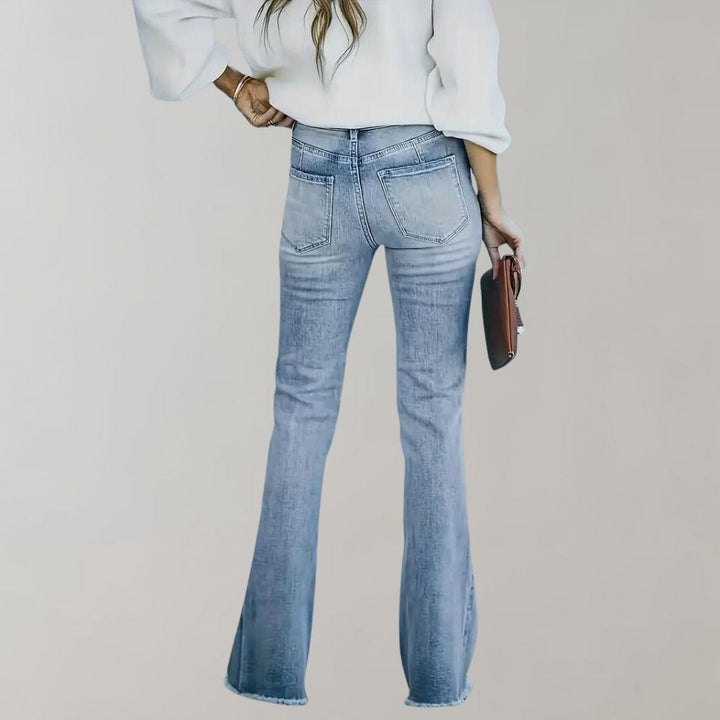 Vintage Flared Jeans - Mandy-Heavenly blue-XS-The Livary