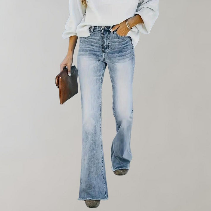 Vintage Flared Jeans - Mandy-Heavenly blue-XS-The Livary