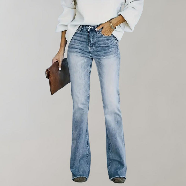 Vintage Flared Jeans - Mandy-Heavenly blue-XS-The Livary