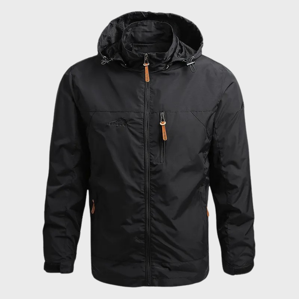 Stylish Windbreaker for Men - Luca-Black-M-The Livary