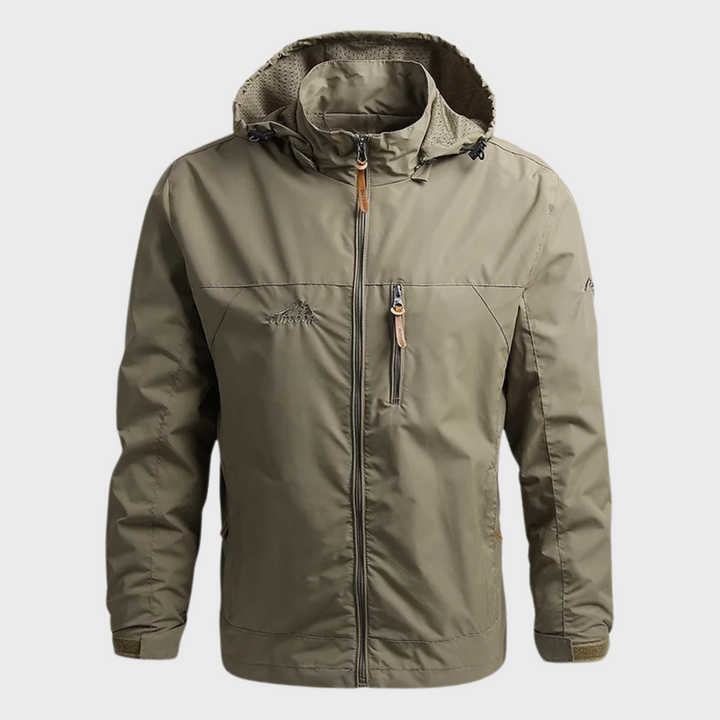 Stylish Windbreaker for Men - Luca-Khaki-M-The Livary