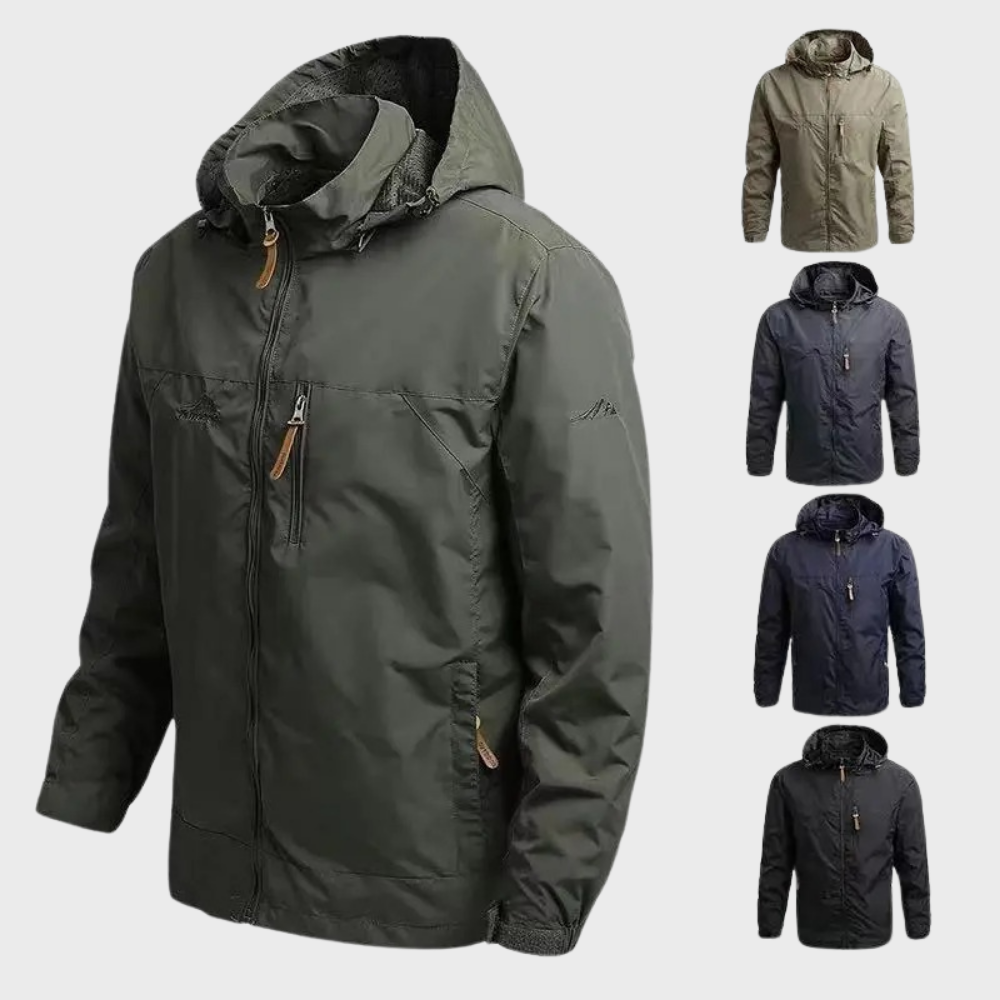 Stylish Windbreaker for Men - Luca-Black-M-The Livary