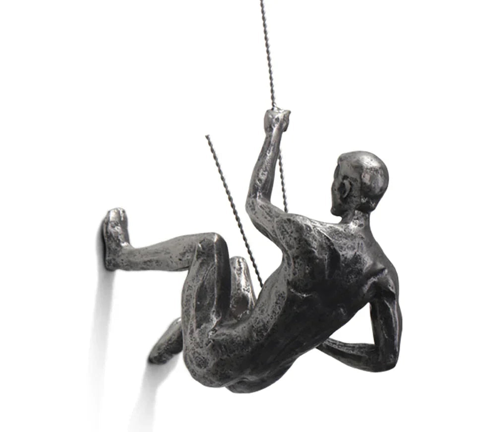 Climber Wall Sculpture – PeakFigures-Left climber-The Livary