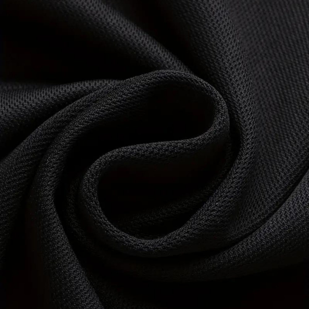 Men's Polo with Subtle Print - Noah-Black-XS-The Livary