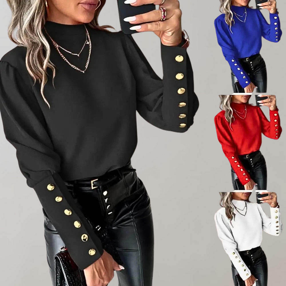 Trendy Ladies Blouse with Lace - Clara-Black-S-The Livary