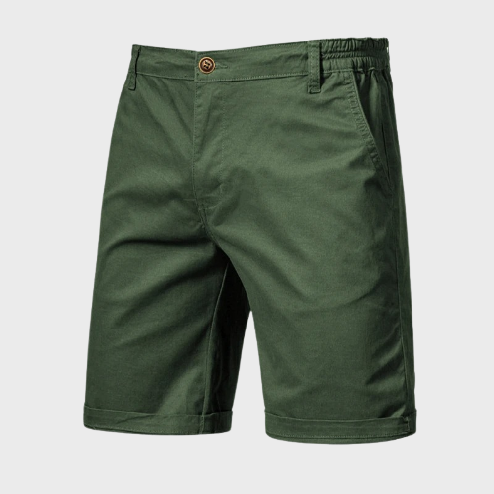Casual men's cotton shorts – Luca-Green-XS-The Livary