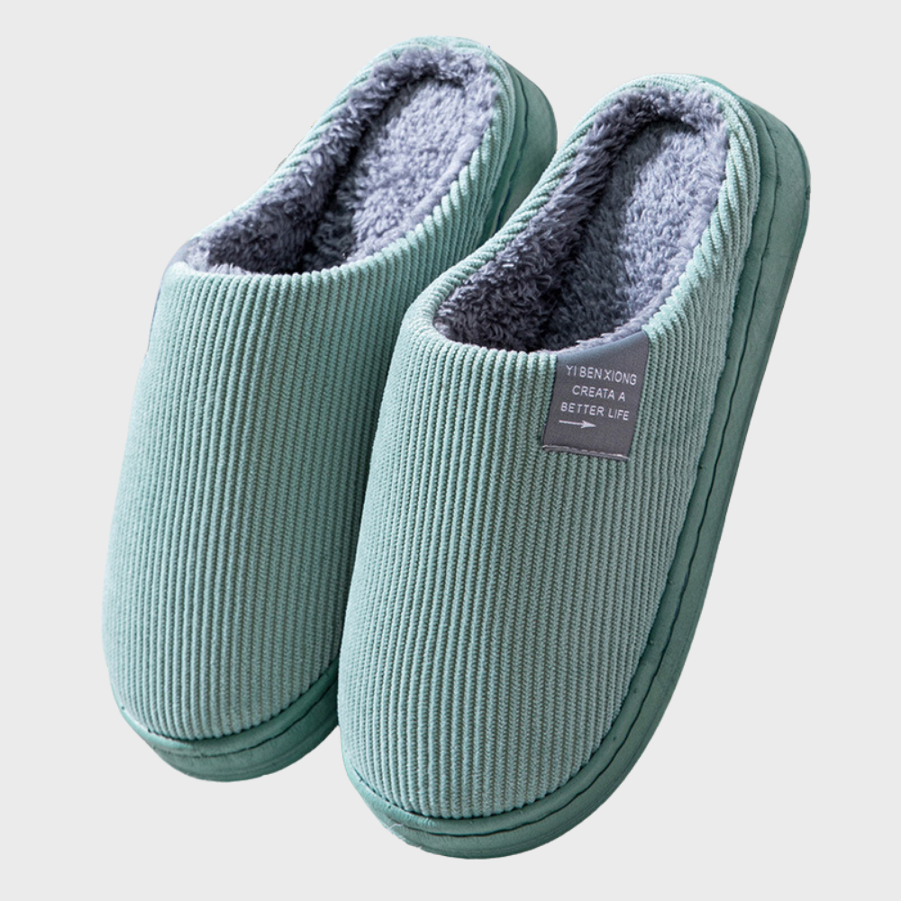 Comfortable and Warm Women’s Slippers - Seraphina-Green-2.5-The Livary