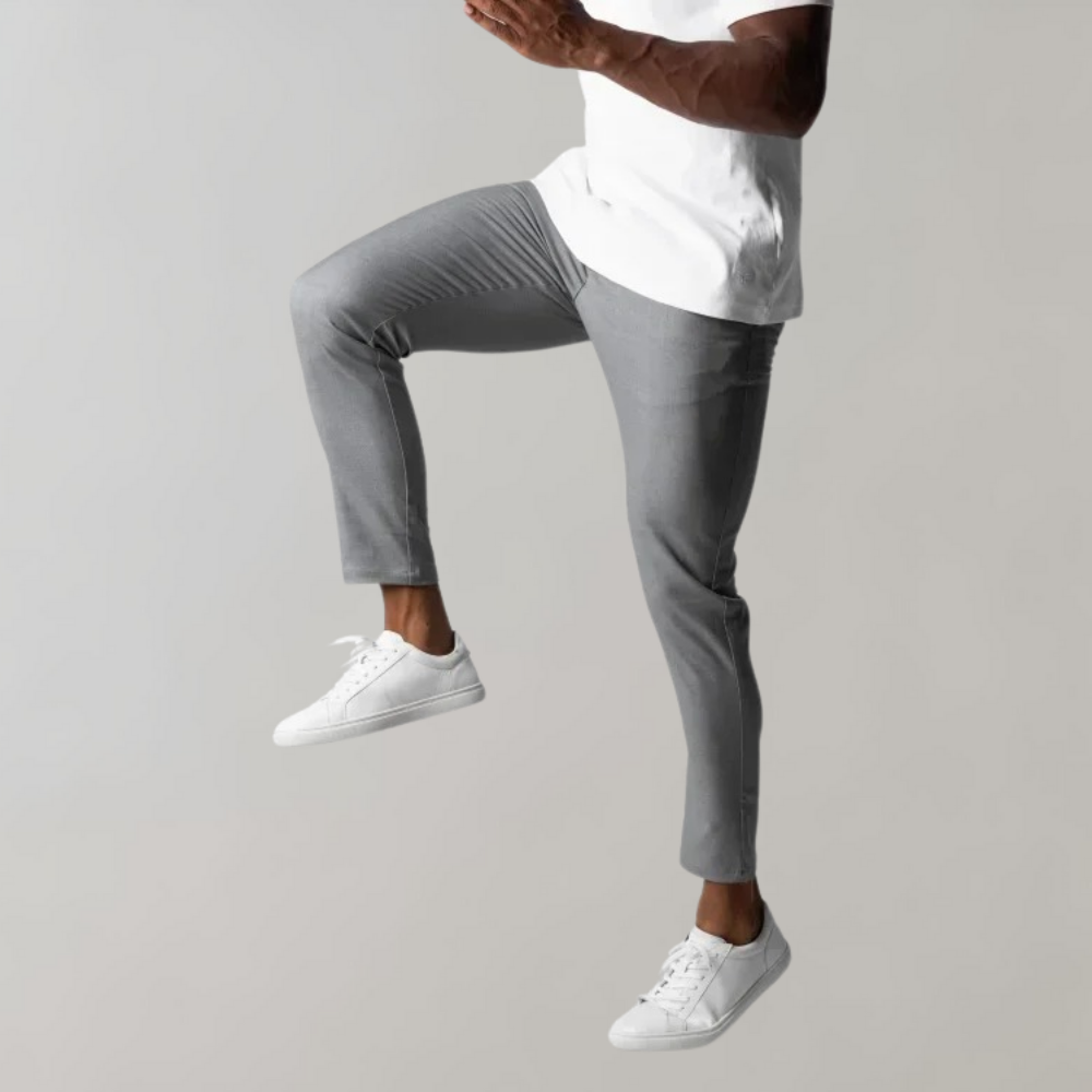 Levi - Casual Chino Trousers for Men-Black-28-The Livary