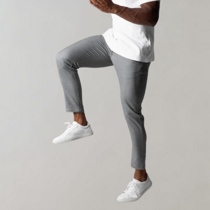 Levi - Casual Chino Trousers for Men-Black-28-The Livary