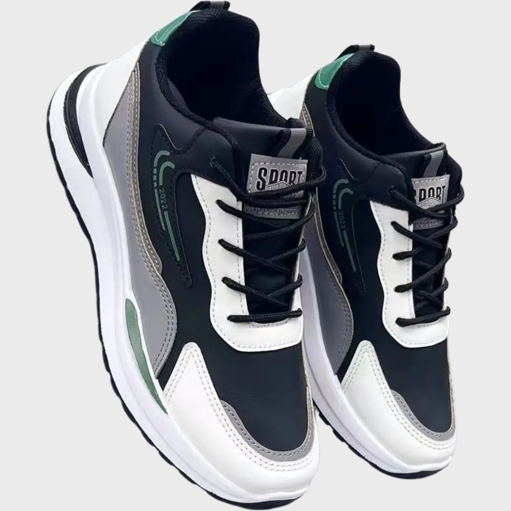 Comfortable and Stylish Sports Shoes for Men - Vigo-Black PU-6-The Livary