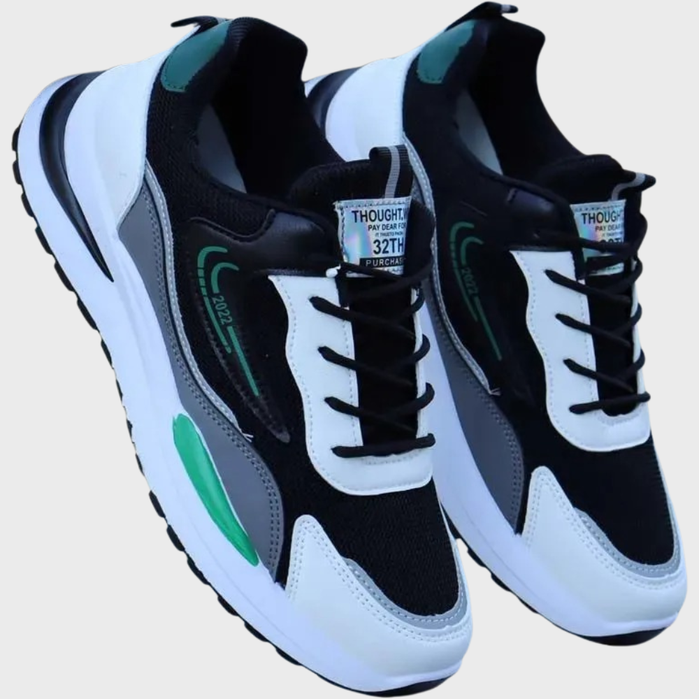 Comfortable and Stylish Sports Shoes for Men - Vigo-Black mesh-6-The Livary