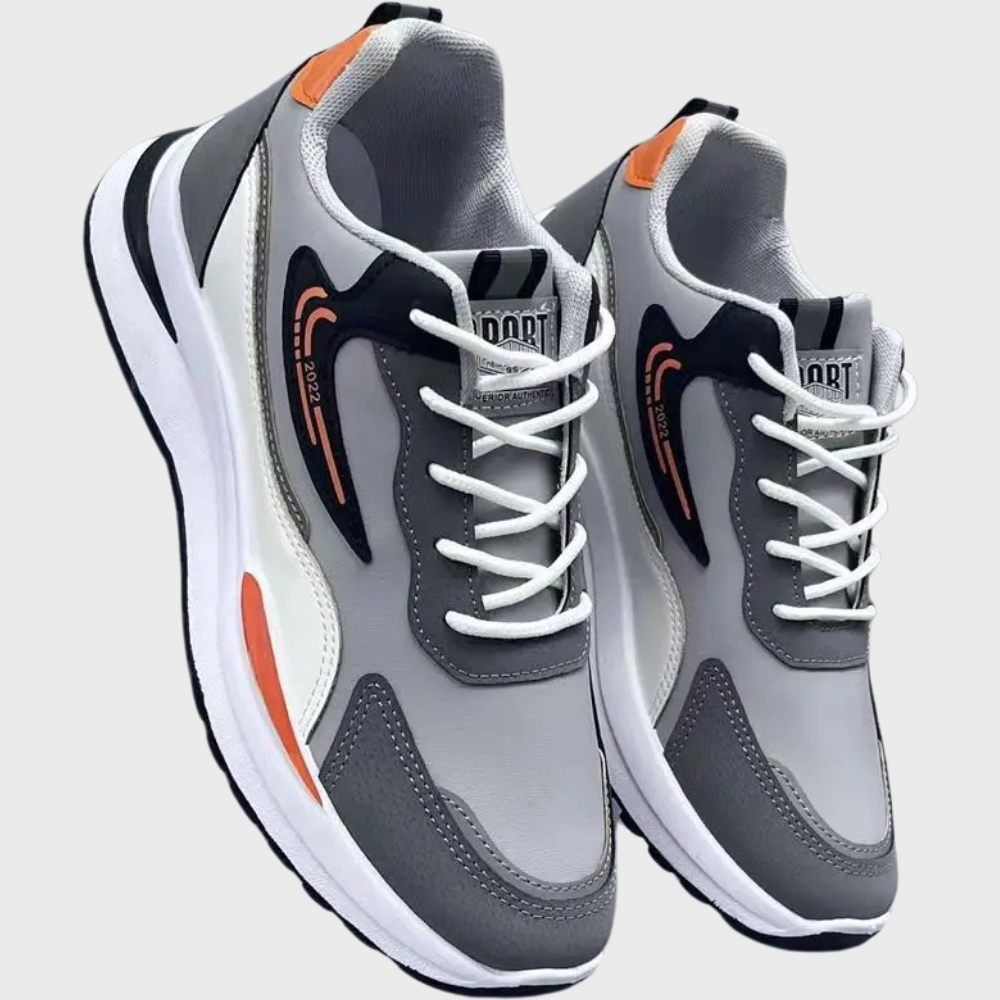 Comfortable and Stylish Sports Shoes for Men - Vigo-Grey PU-6-The Livary