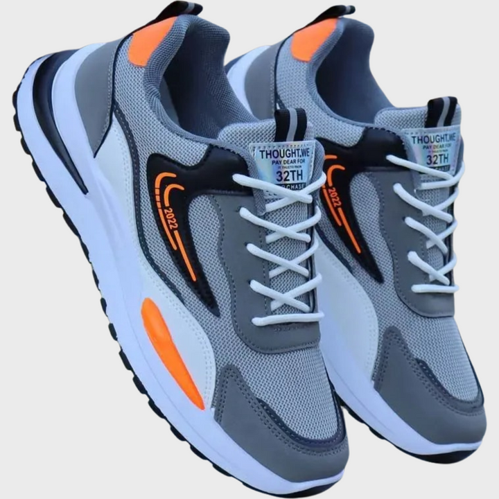 Comfortable and Stylish Sports Shoes for Men - Vigo-Grey mesh-6-The Livary