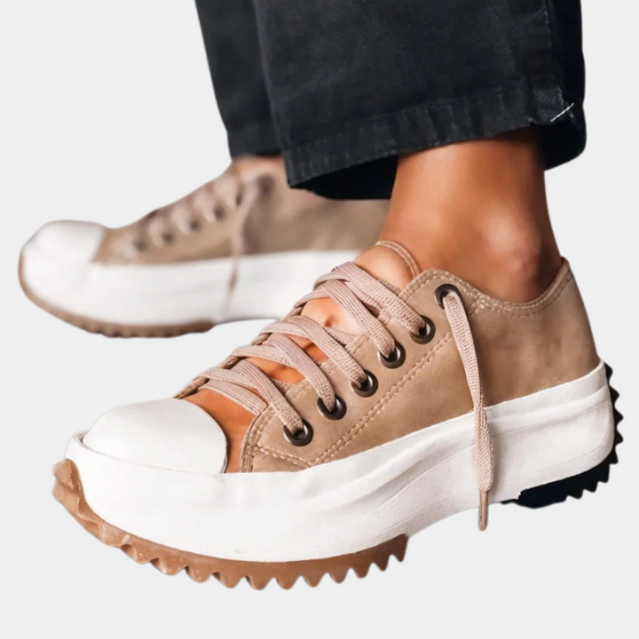 Trendy Platform Sneakers for Women - Nova-White-2.5-The Livary