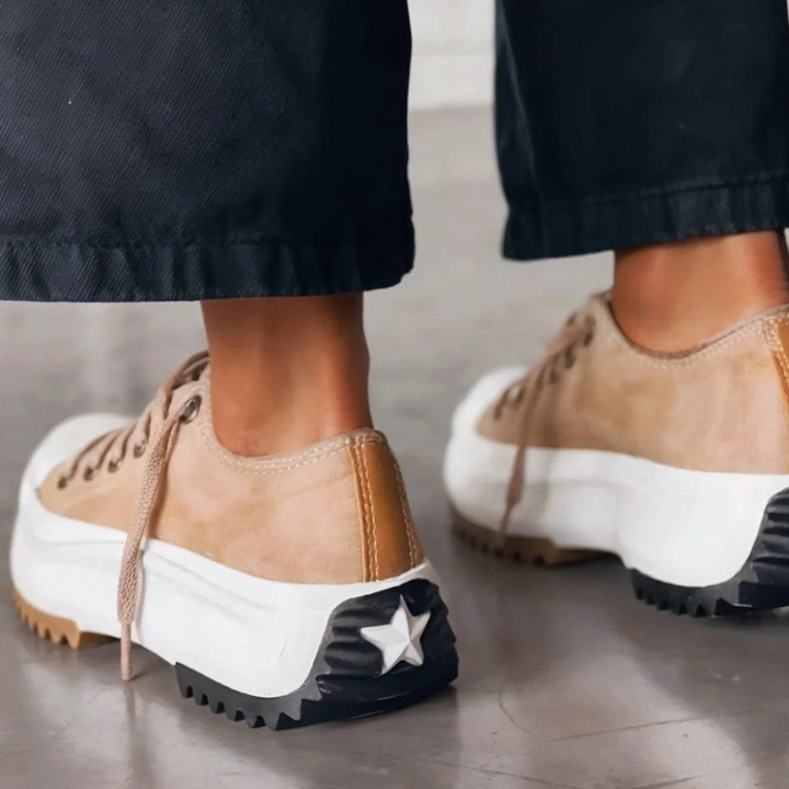 Trendy Platform Sneakers for Women - Nova-White-2.5-The Livary