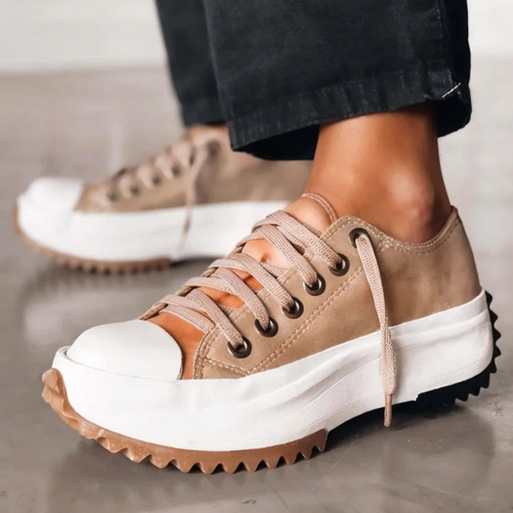 Trendy Platform Sneakers for Women - Nova-Brown-2.5-The Livary
