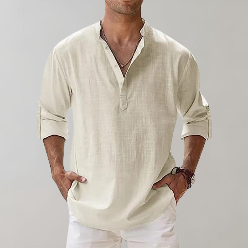 Comfortable Shirt for Men - Florian-White-S-The Livary