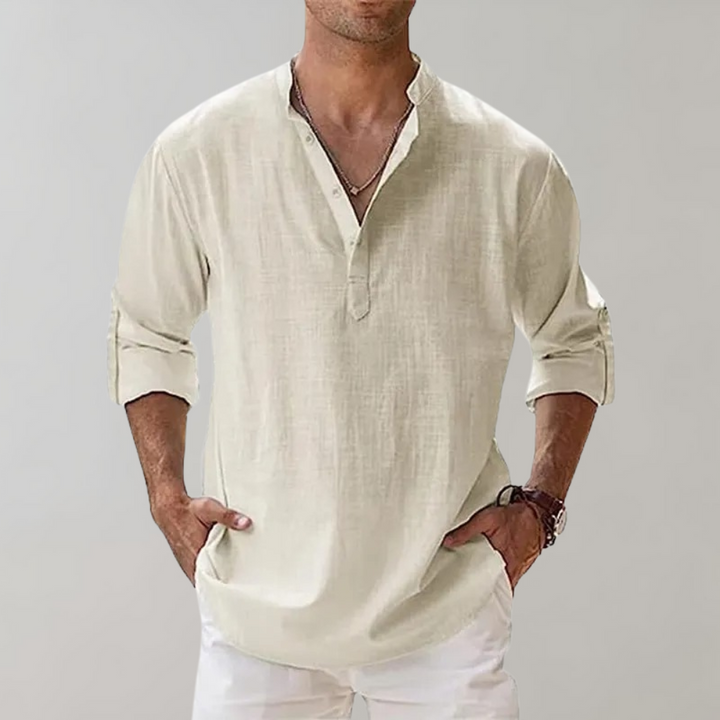 Comfortable Shirt for Men - Florian-White-S-The Livary